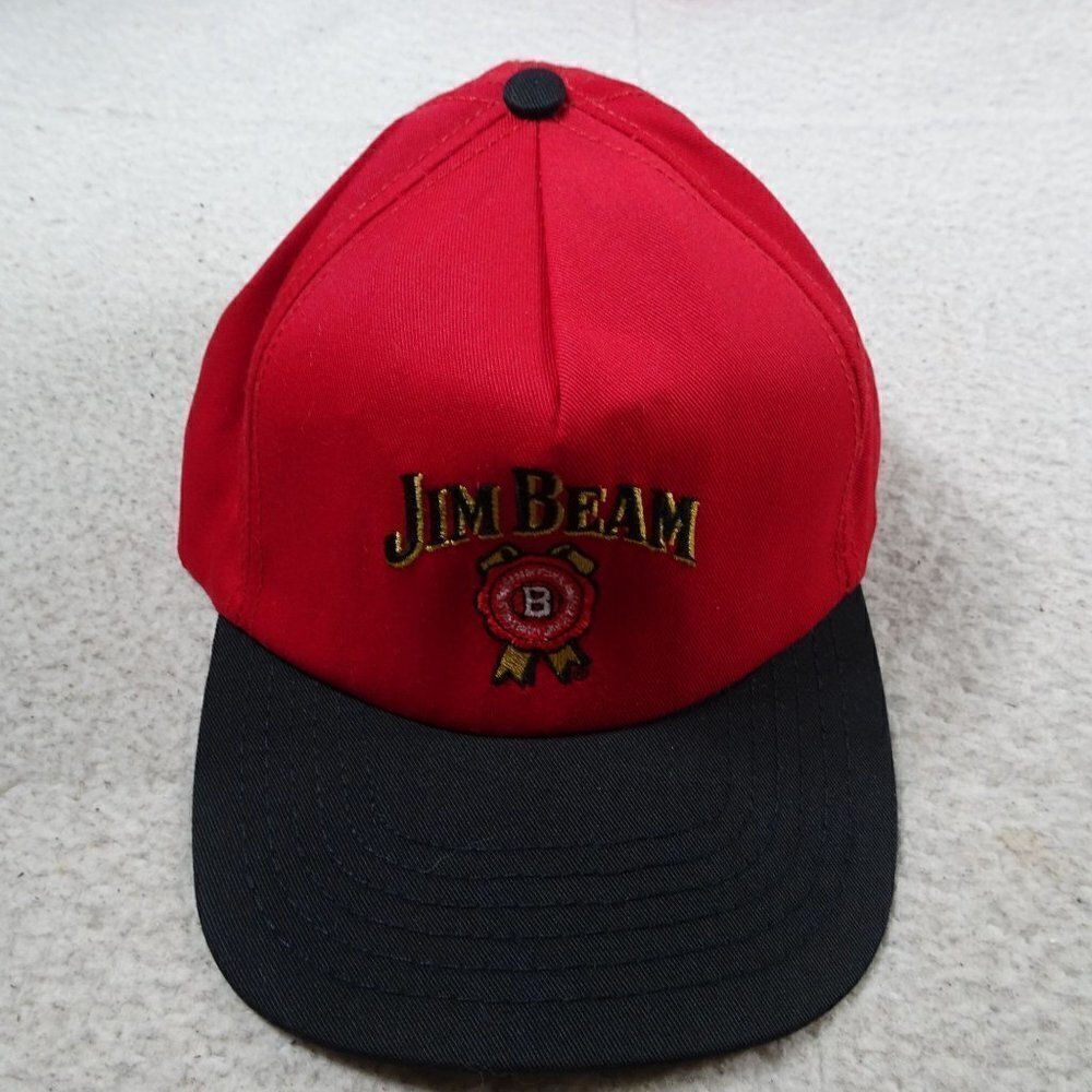 Jim Beam Whiskey Red Baseball Cap Hat